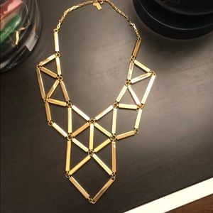 Kate Spade Gold Art Deco Statement Necklace